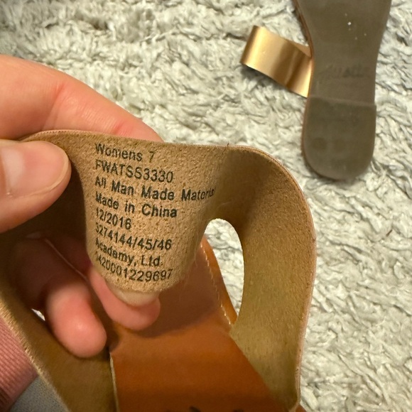 2/$15 Austin Trading Co. - Brown and Gold Sandals - Picture 7 of 8